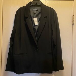 Ashley Stewart Plus size Elegant Black Jacket Size 26 NWT